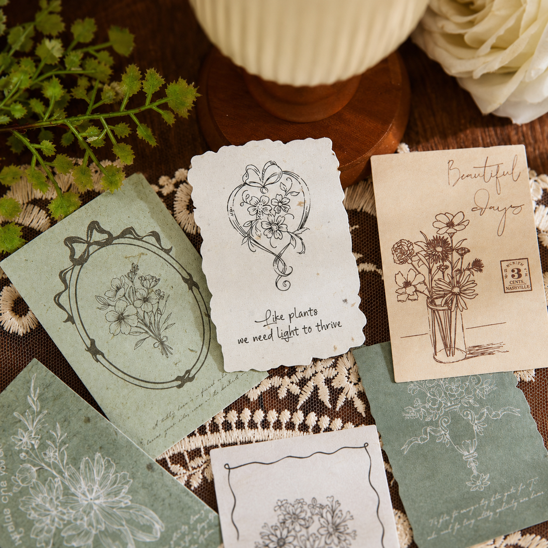 "Mark of Memories" Series Light Retro Sticker Pack