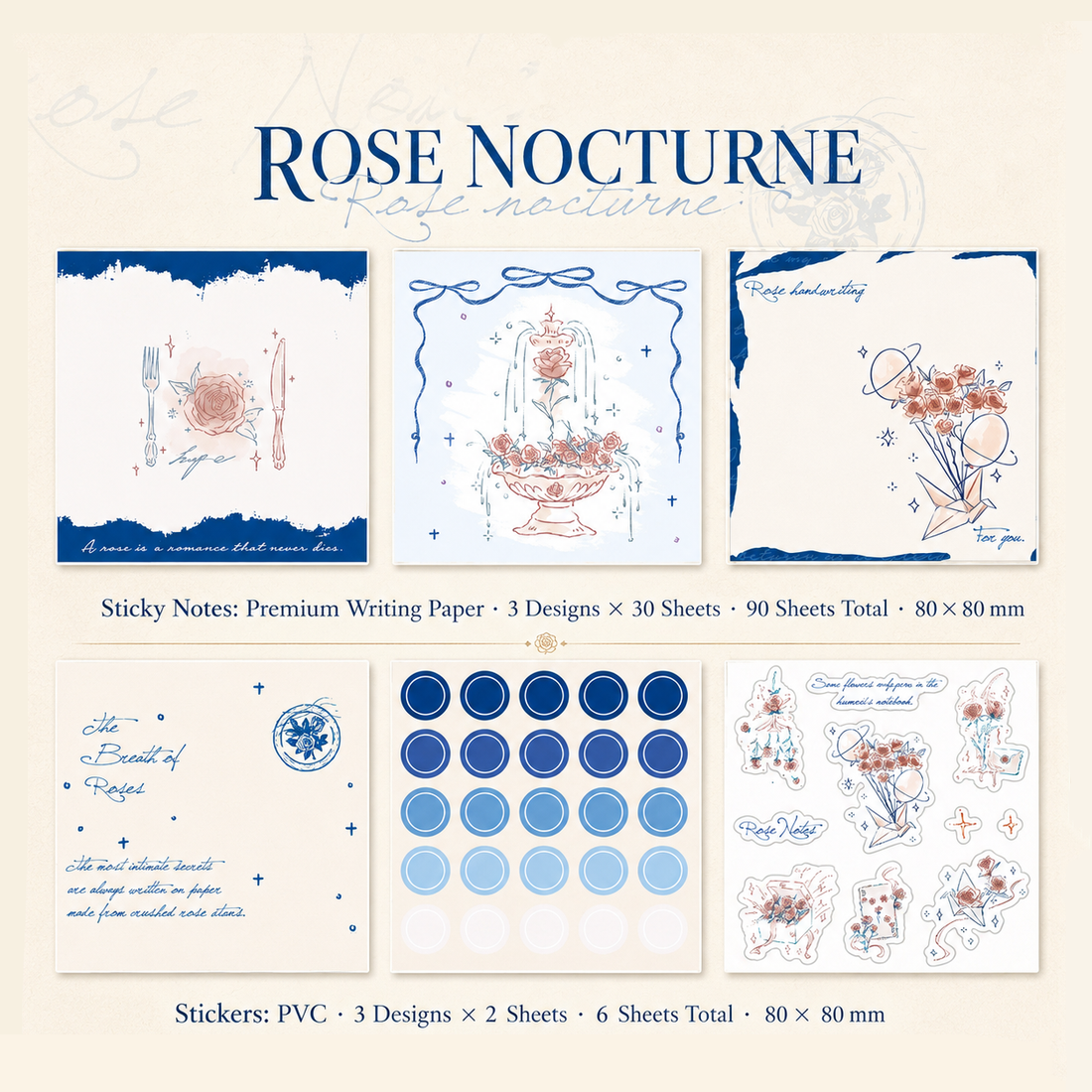 "Rose's Letter" Series Premium Memo Pad