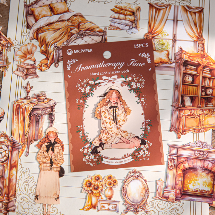 "Romantic Whisper" Series Large Silhouette Sticker Pack