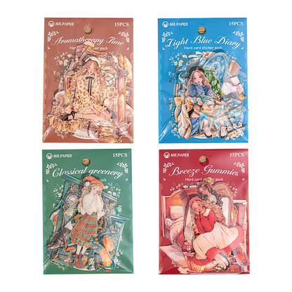 "Romantic Whisper" Series Large Silhouette Sticker Pack