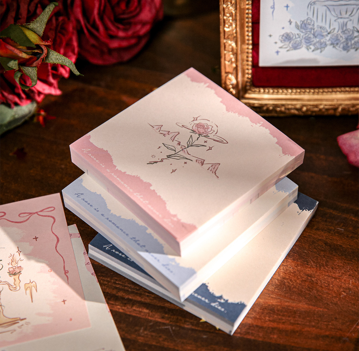 "Rose's Letter" Series Premium Memo Pad by mr.paper - aesthetic stationery and journaling supplies at Lumiyear
