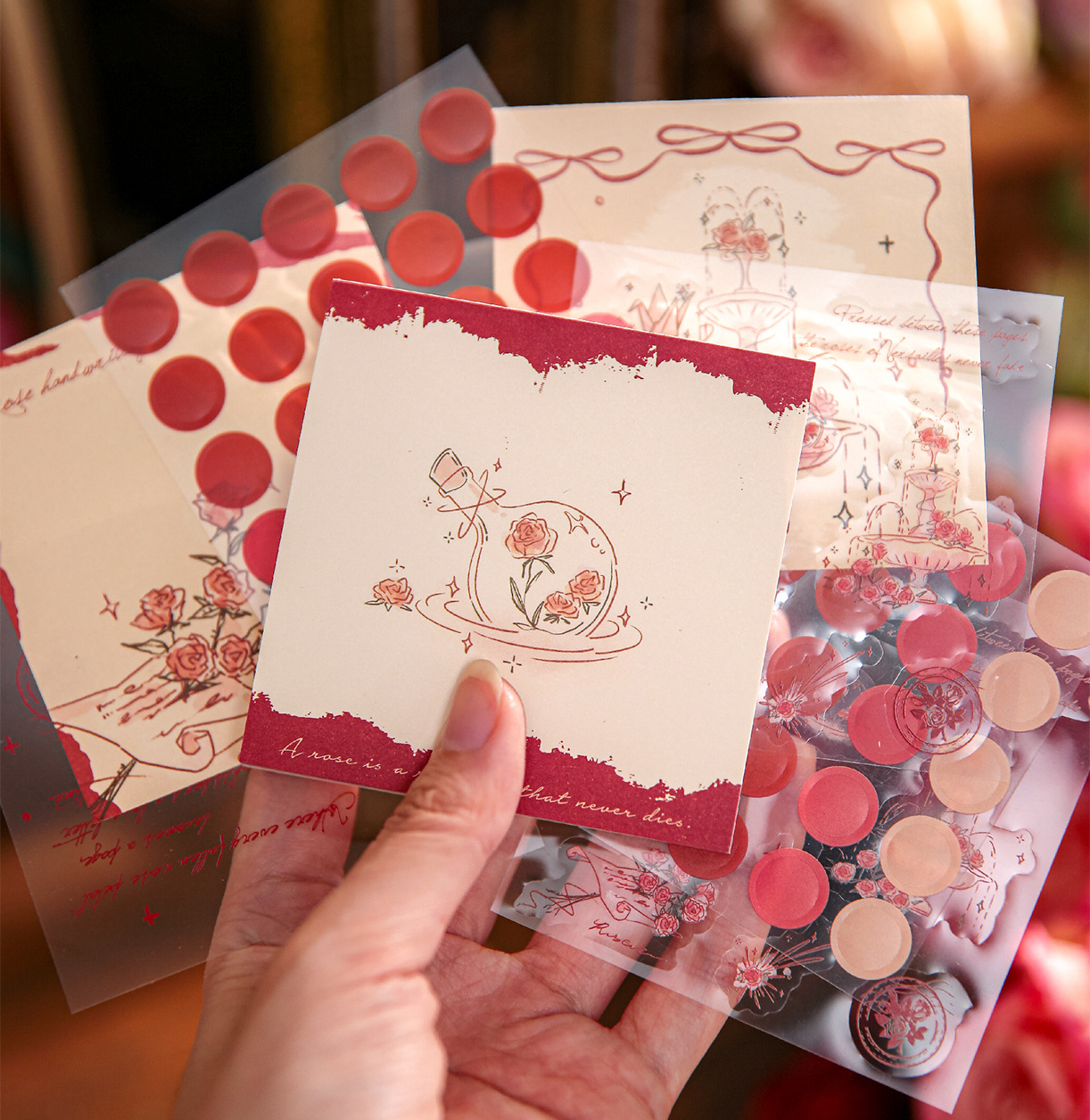 "Rose's Letter" Series Premium Memo Pad by mr.paper - aesthetic stationery and journaling supplies at Lumiyear