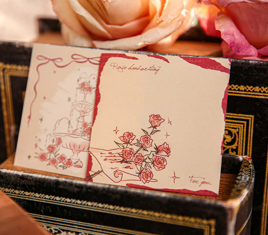 "Rose's Letter" Series Premium Memo Pad by mr.paper - aesthetic stationery and journaling supplies at Lumiyear