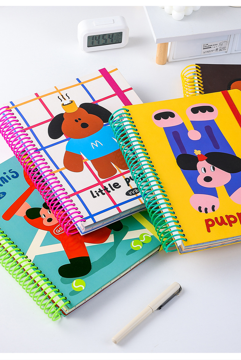 A4 Spiral Notebook with Elastic Band