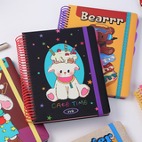 A4 Spiral Notebook with Elastic Band