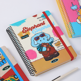 A4 Spiral Notebook with Elastic Band