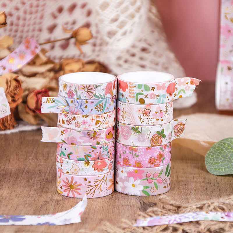 Broken Flowers Collection | Premium Gold-Foiled Washi Tape Gift Set