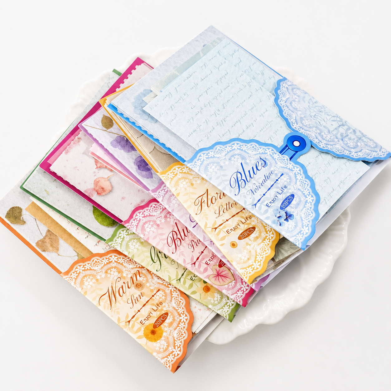 "Flora & Flower Note" Series Premium Vintage Botanical Material Paper Pack by zaomo - aesthetic stationery and journaling
