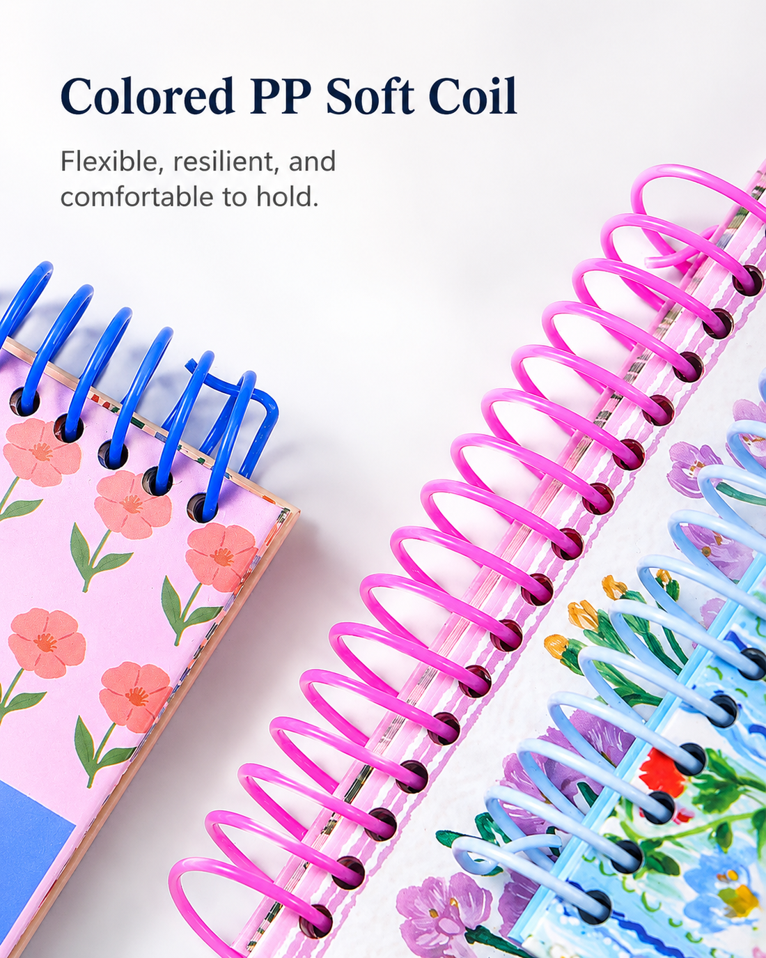 "Pastoral Florals" A5 Top-Flip Spiral Notebook