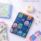 "Pastoral Florals" A5 Top-Flip Spiral Notebook