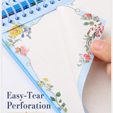 "Pastoral Florals" A5 Top-Flip Spiral Notebook