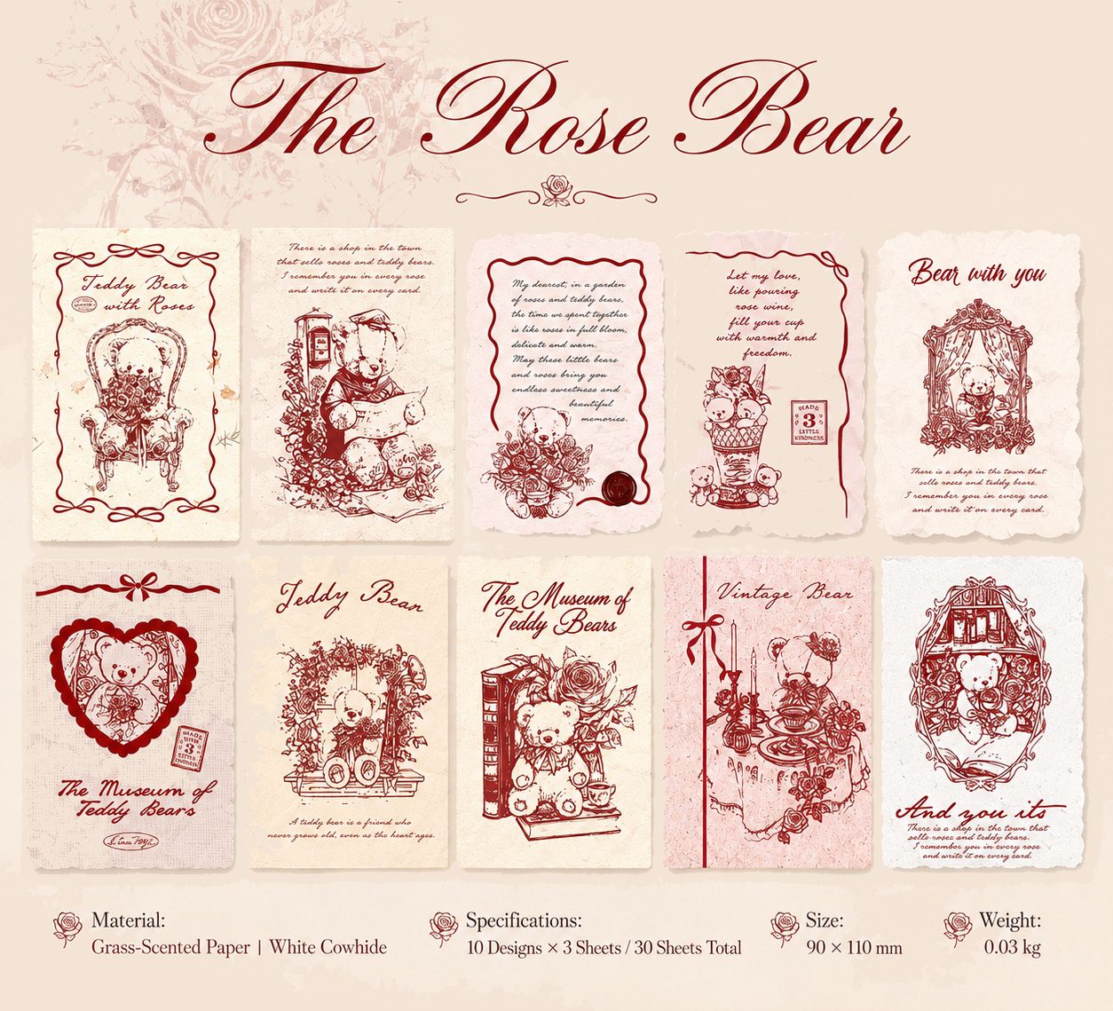 "Mark of Memories" Series Light Retro Sticker Pack by mr.paper - aesthetic stationery and journaling supplies at Lumiyear