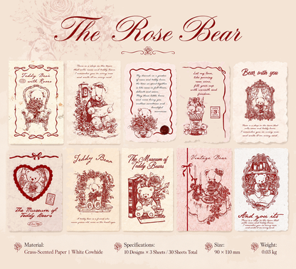 "Mark of Memories" Series Light Retro Sticker Pack by mr.paper - aesthetic stationery and journaling supplies at Lumiyear