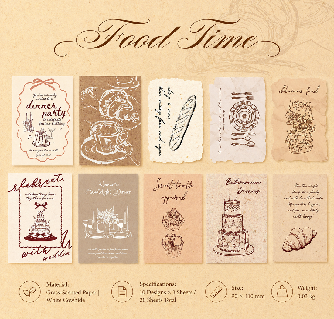 "Mark of Memories" Series Light Retro Sticker Pack by mr.paper - aesthetic stationery and journaling supplies at Lumiyear