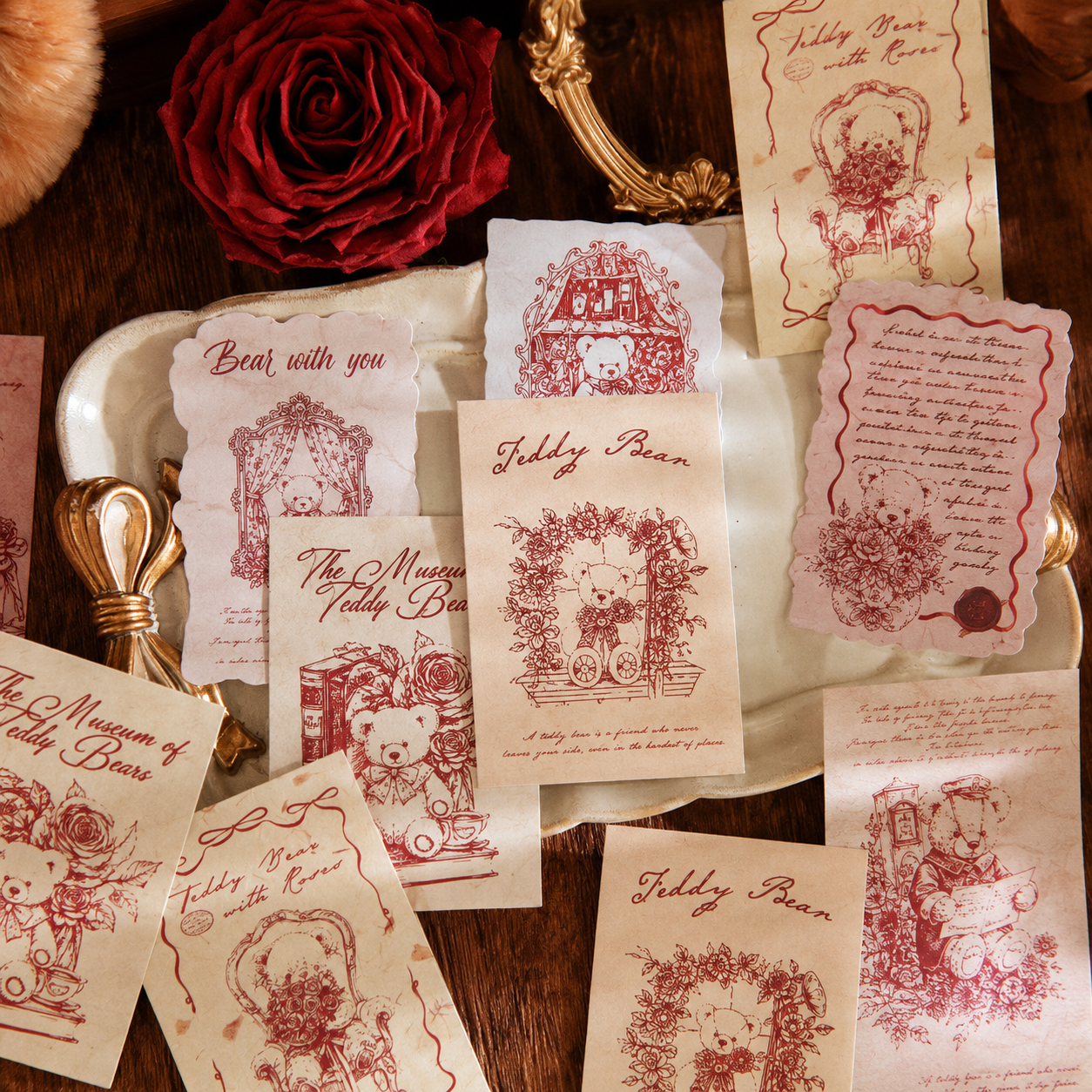 "Mark of Memories" Series Light Retro Sticker Pack by mr.paper - aesthetic stationery and journaling supplies at Lumiyear