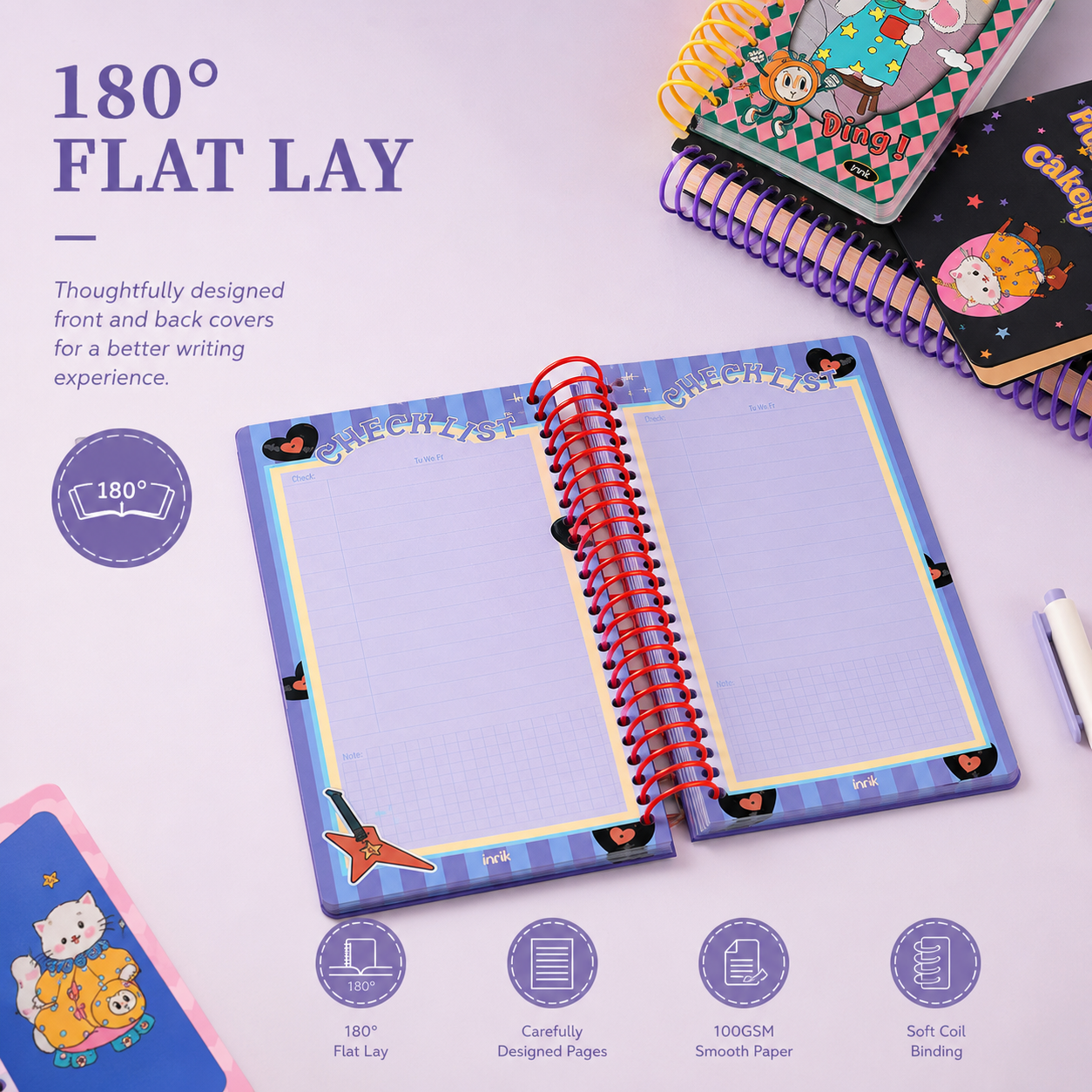 Illustrated 48K Spiral Notebook