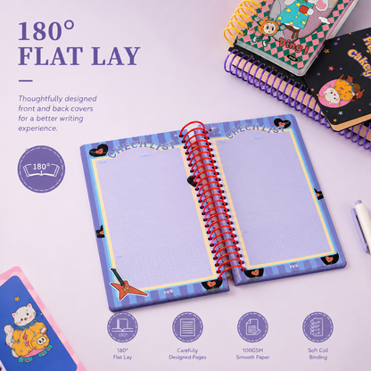 Illustrated 48K Spiral Notebook