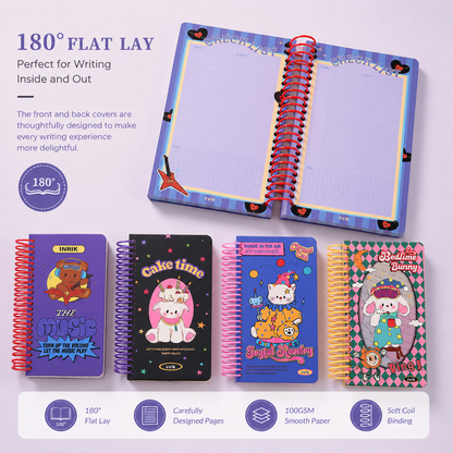Illustrated 48K Spiral Notebook