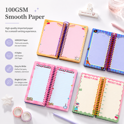 Illustrated 48K Spiral Notebook
