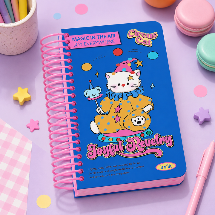 Illustrated 48K Spiral Notebook by inrik - aesthetic stationery and journaling supplies at Lumiyear