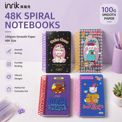 Illustrated 48K Spiral Notebook