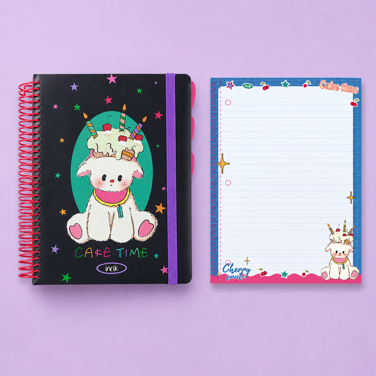 A4 Spiral Notebook with Elastic Band