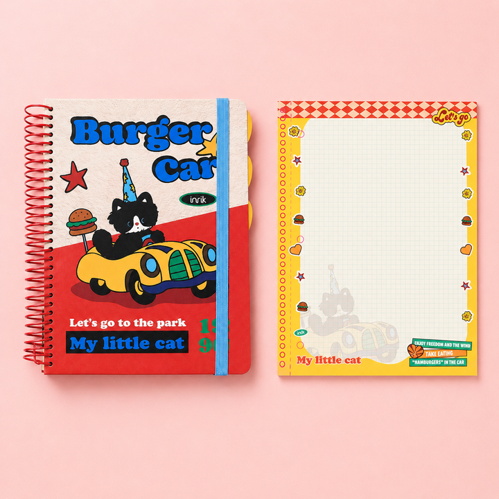 A4 Spiral Notebook with Elastic Band