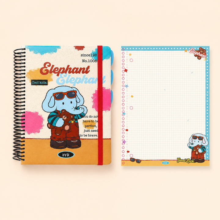 A4 Spiral Notebook with Elastic Band