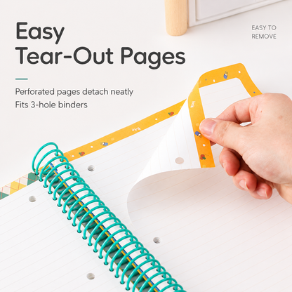 A4 Spiral Notebook with Elastic Band
