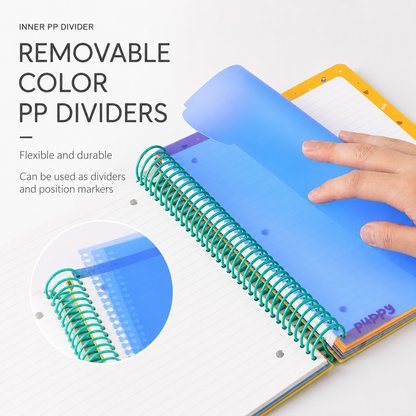 A4 Spiral Notebook with Elastic Band