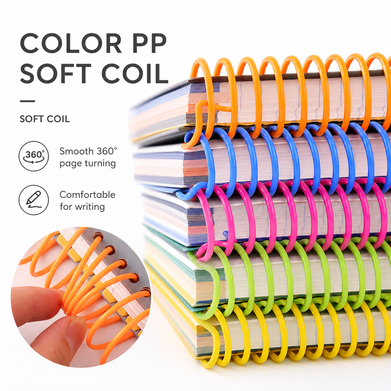 A4 Spiral Notebook with Elastic Band