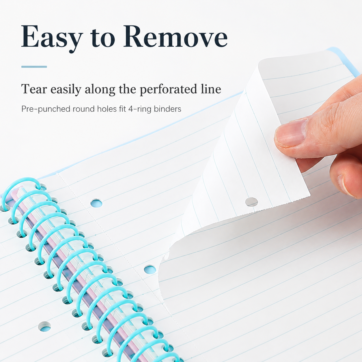 A5 Spiral Notebook with Perforated Pages