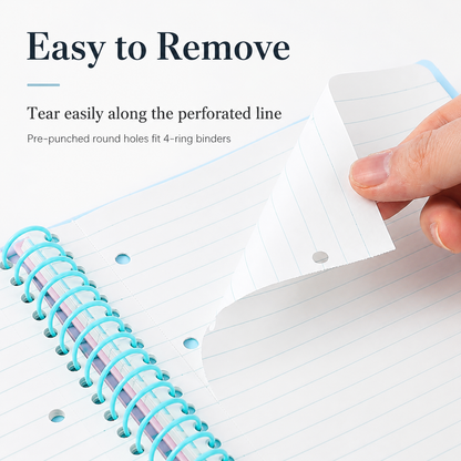 A5 Spiral Notebook with Perforated Pages
