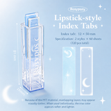 ROSYPOSY Lip Gloss Style Translucent PET Index Tabs Set