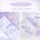 ROSYPOSY Lip Gloss Style Translucent PET Index Tabs Set