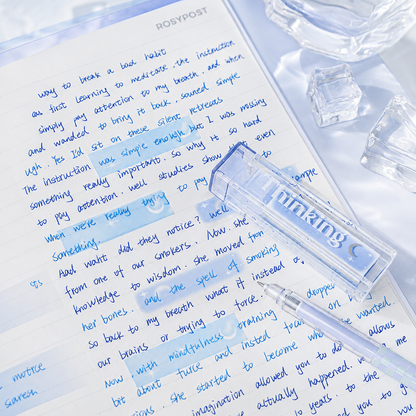 ROSYPOSY Lip Gloss Style Translucent PET Index Tabs Set