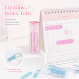 ROSYPOSY Lip Gloss Style Translucent PET Index Tabs Set
