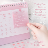 ROSYPOSY Aesthetic Pastel Sticky Note Set with PP Storage Box