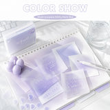 ROSYPOSY Aesthetic Pastel Sticky Note Set with PP Storage Box