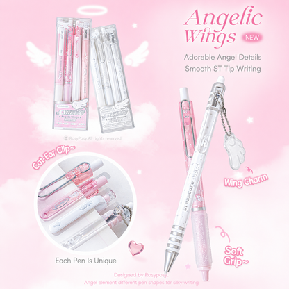 ROSYPOSY Angelic Wings Pearlescent Gel Pen Set