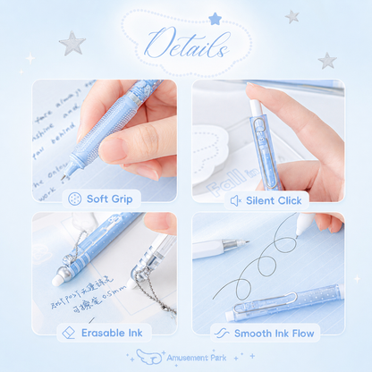 ROSYPOSY Angelic Wings Pearlescent Gel Pen Set by ROSYPOSY - aesthetic stationery and journaling supplies at Lumiyear