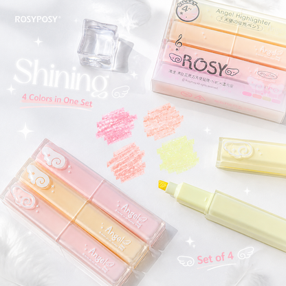 ROSYPOSY Angelic Shimmer Pastel Highlighter Set