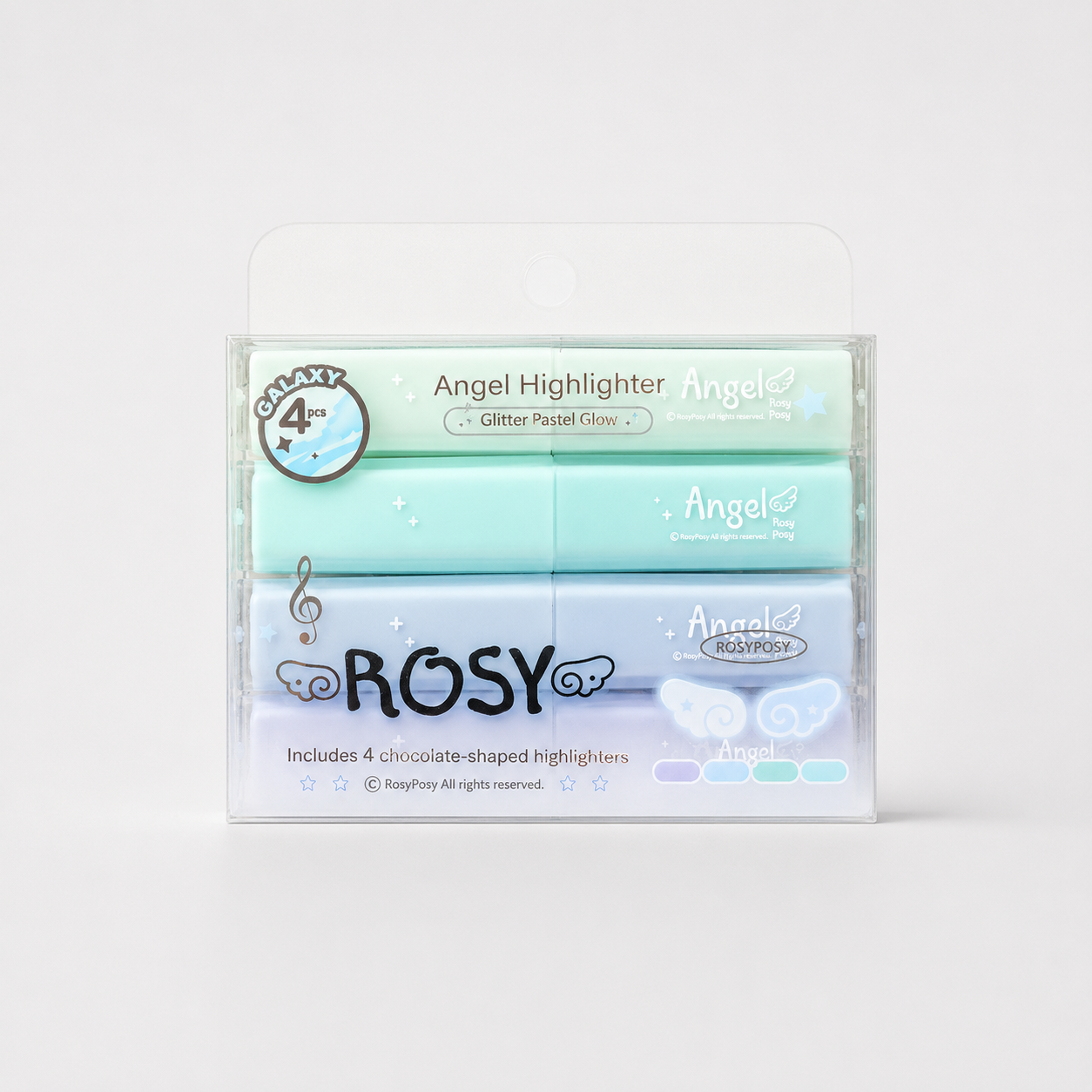 ROSYPOSY Angelic Shimmer Pastel Highlighter Set