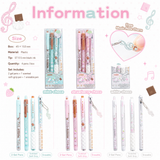 ROSYPOSY Strawberry Chocolate Melody Gel Pen Set