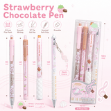 ROSYPOSY Strawberry Chocolate Melody Gel Pen Set