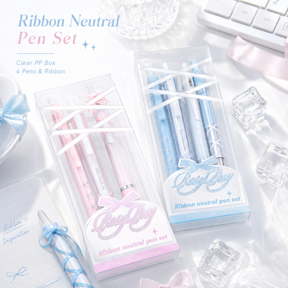 ROSYPOSY DIY Bow Ribbon Gel Pen Set