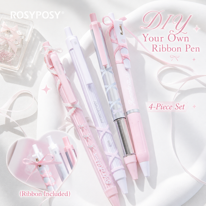 ROSYPOSY DIY Bow Ribbon Gel Pen Set