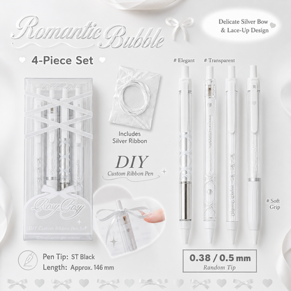 ROSYPOSY DIY Bow Ribbon Gel Pen Set