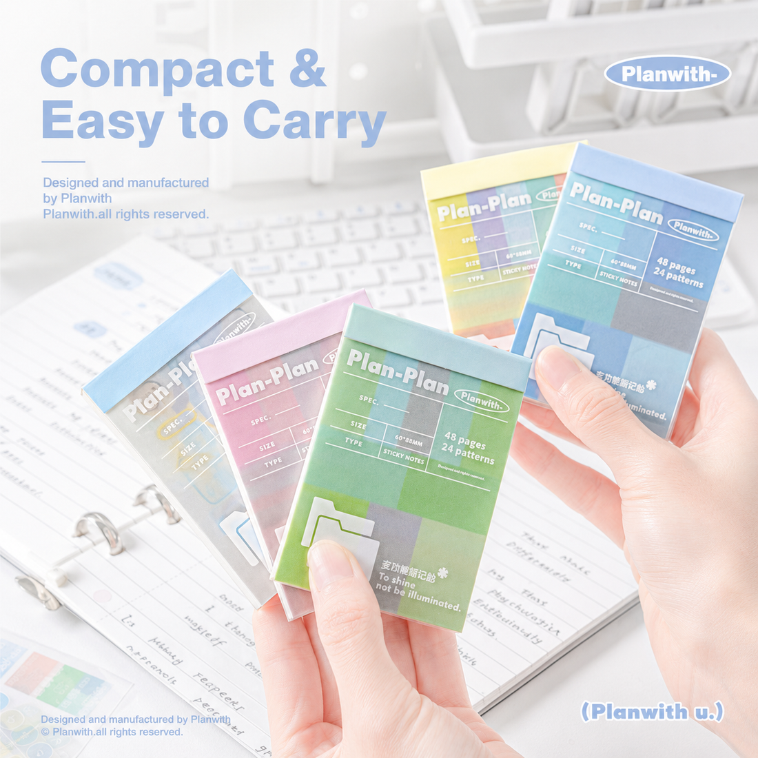Planwith Multi-Functional Mark Sticky Note Book by Planwith - aesthetic stationery and journaling supplies at Lumiyear