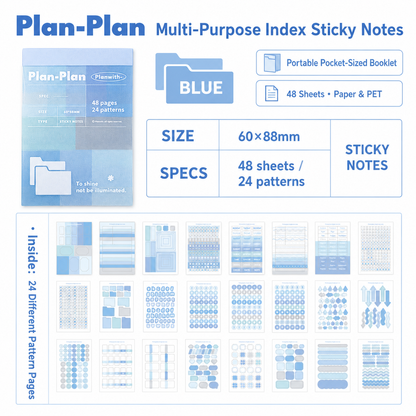 Planwith Multi-Functional Mark Sticky Note Book by Planwith - aesthetic stationery and journaling supplies at Lumiyear